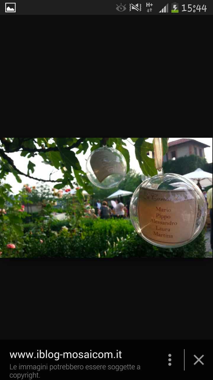 Tableau mariage tema natalizio - 2