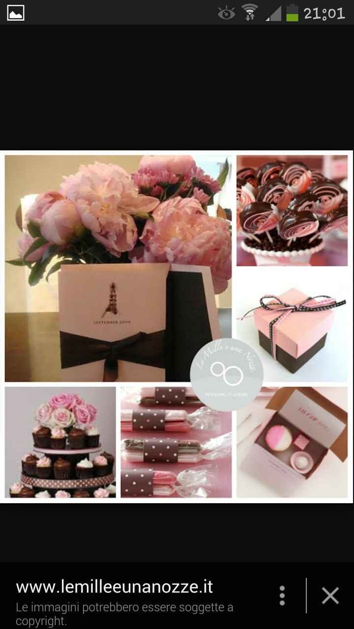 Rosa e marrone  come colori del matrimonio. quslcuno gia' ci ha pensato? - 2