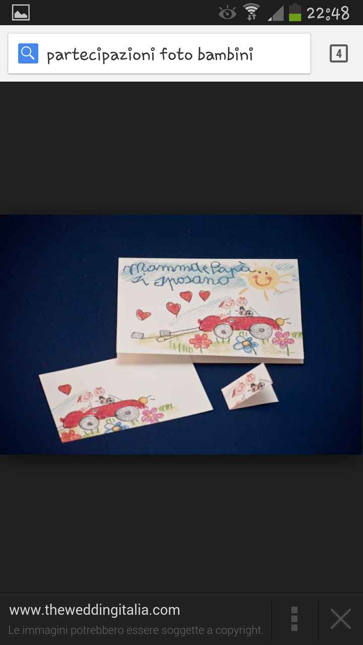 Partecipazioni con foto figli - 1