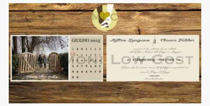 Partecipazioni con foto e calendario - 2