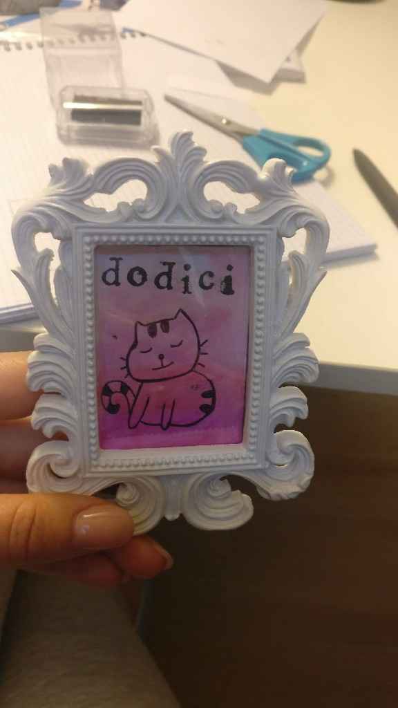 Centro tavola e tableau shabby e gatti - 1