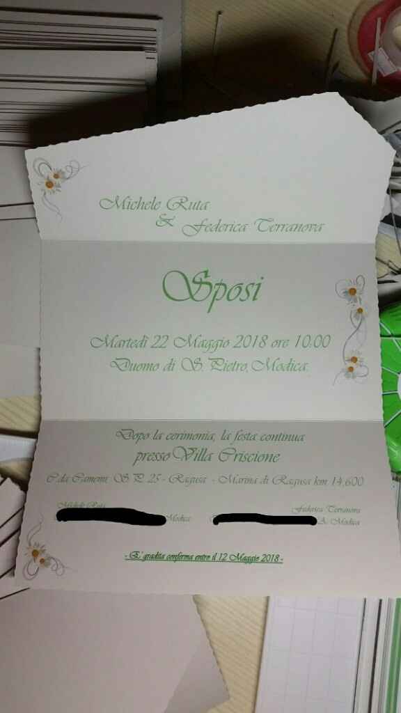  💚🔜✉✉✉ Partecipazioni.....work in progress! 🎉🎉🎉 - 2