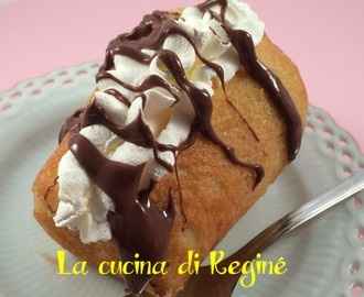 Babà con nutella e panna.