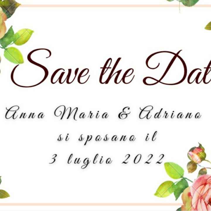 Idee per il "save the date" - 1