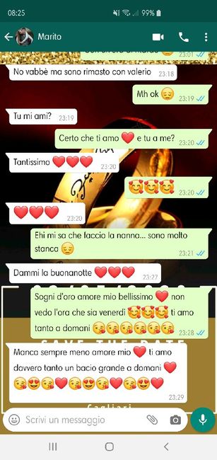 Condividi lo screenshot dell'ultimo messaggio che vi siete inviati 4