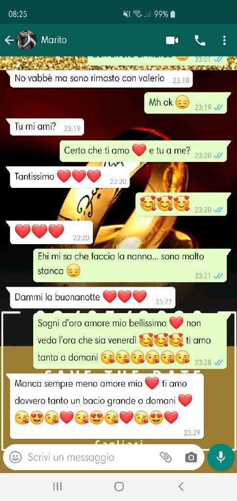 Condividi lo screenshot dell'ultimo messaggio che vi siete inviati - 1