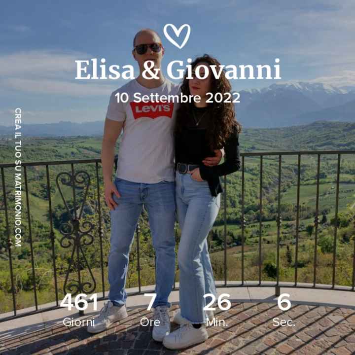 Qual’è il vostro countdown? 🎉 👰🏽‍♀️ 🤵🏽‍♂️ - 1