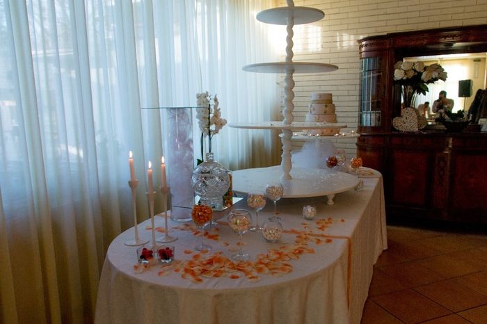 allestimento tavolo confettata