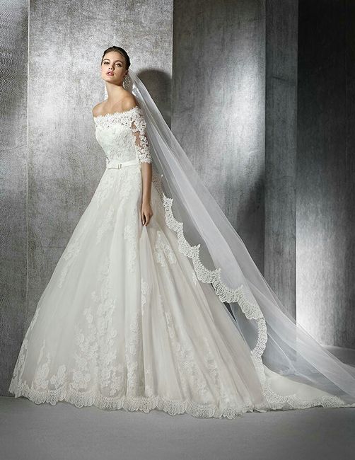 Abito con maniche 3/4 pizzo in estate - 1