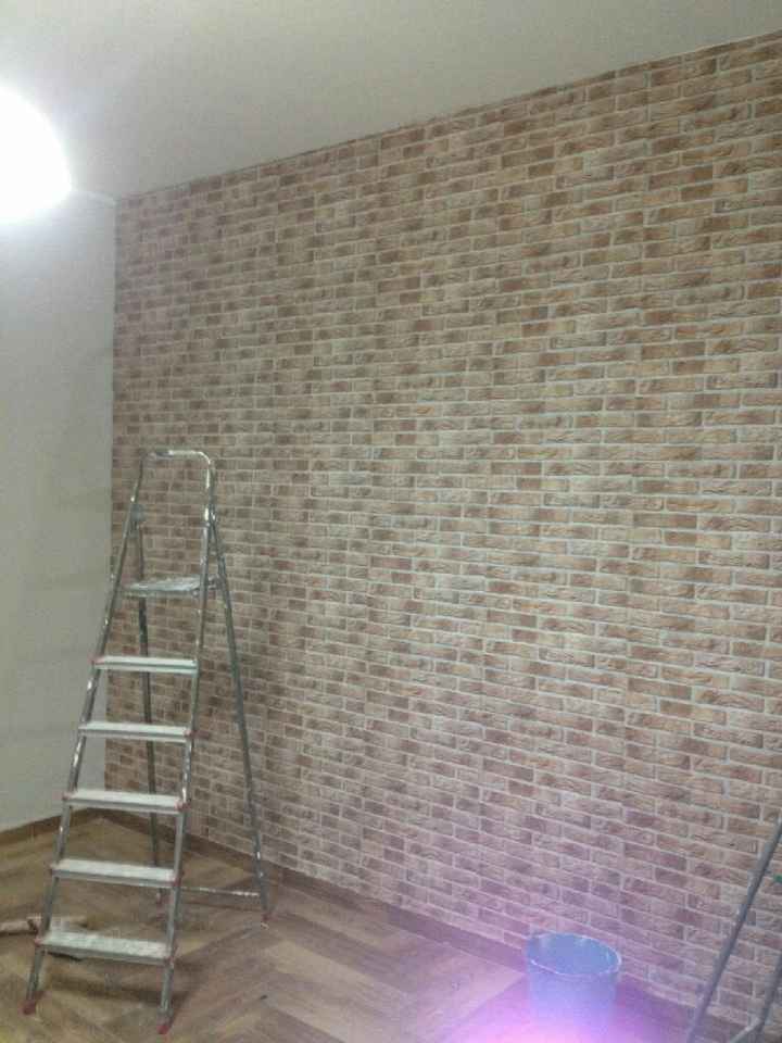 Decorazione muro a righe - 1
