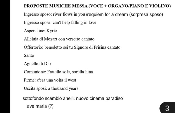 Musica di sottofondo? 1