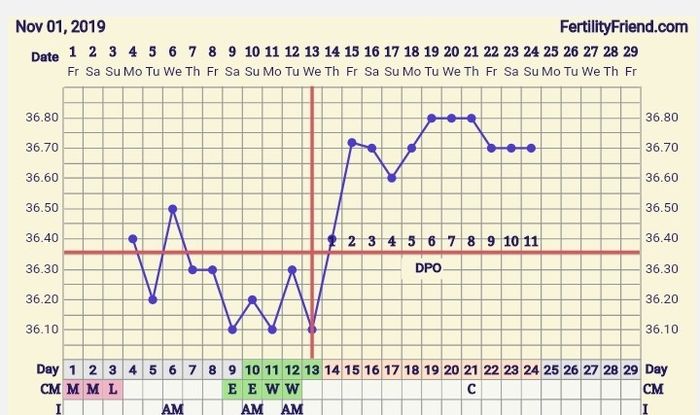 Grafico temperatura basale.. Chi mi aiuta a capire. 🍀 - 1