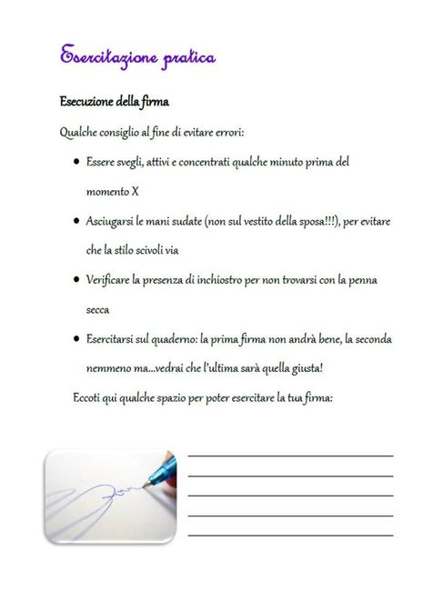 esercitazione pratica