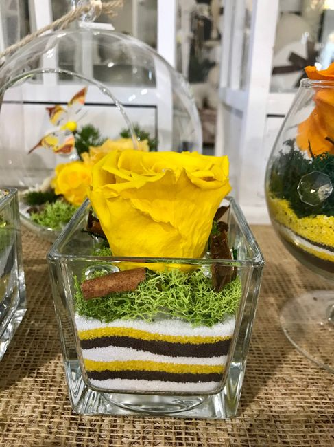 Bomboniere: rosa 🌹 stabilizzata - 3