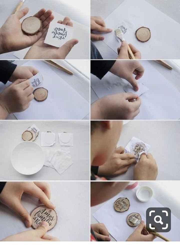 Segnaposto su legno - 2