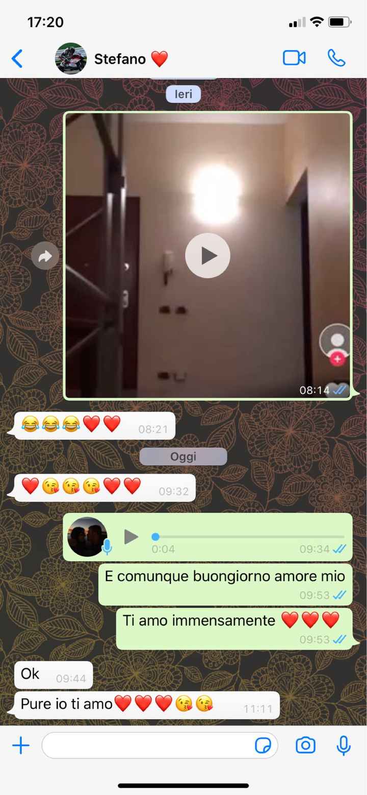 Condividi lo screenshot dell'ultimo messaggio che vi siete inviati - 1