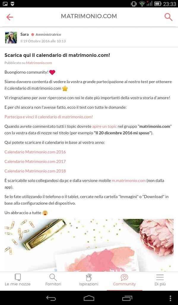 Il vostro calendario di matrimonio.com - 1