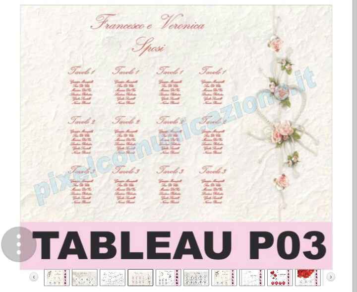 Il mio tableau mariage preferito! - 1