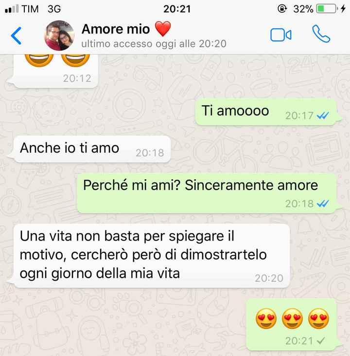 Qual è il messaggio più romantico che fm ti ha inviato? 📱 - 1