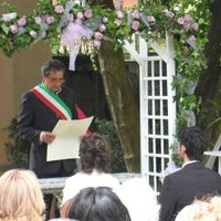 rito civile in giardino a Villa Cantoni