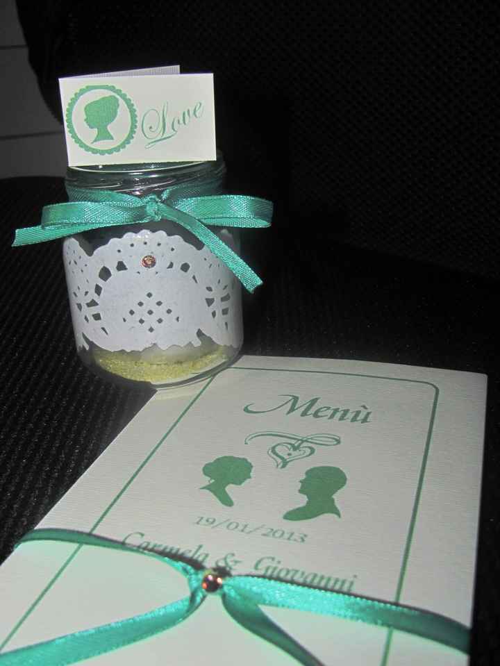 fatto da me per la promessa menù  e segnapost