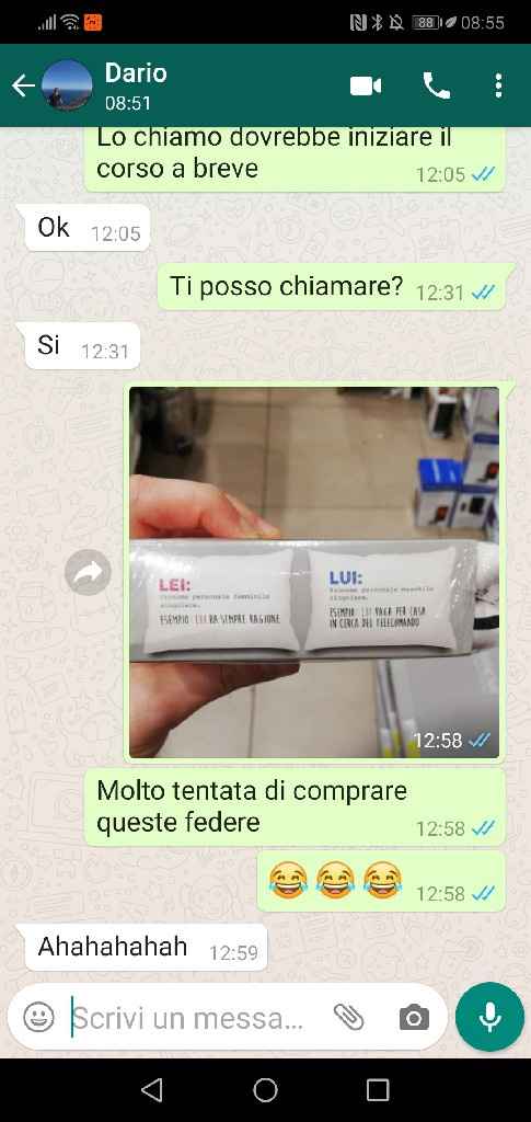 Condividi lo screenshot dell'ultimo messaggio che vi siete inviati - 1
