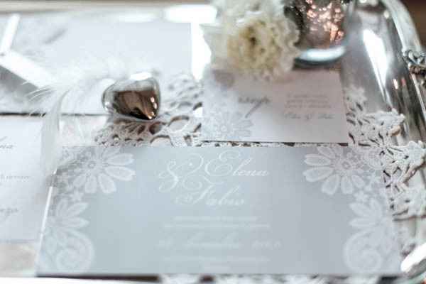 Matrimonio bianco e argento