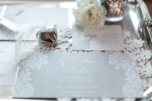 Matrimonio bianco e argento