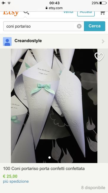 Coni riso/confettata - 1