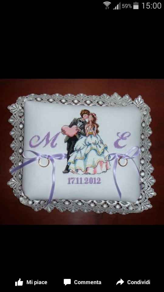 Cuscino portafedi - 1