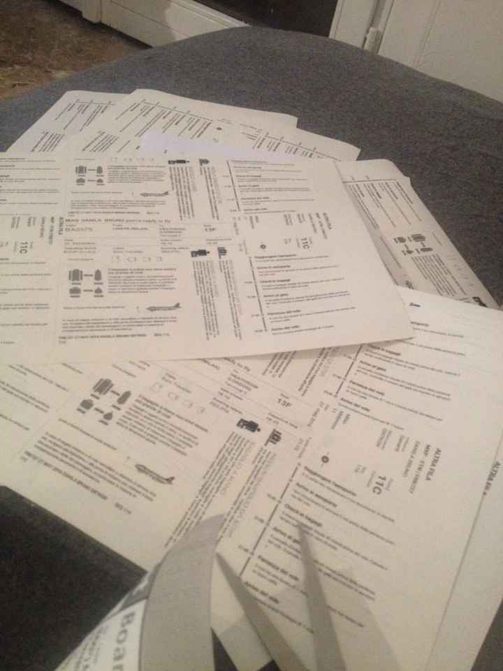 Relazione a distanza...come utilizzare i boarding pass