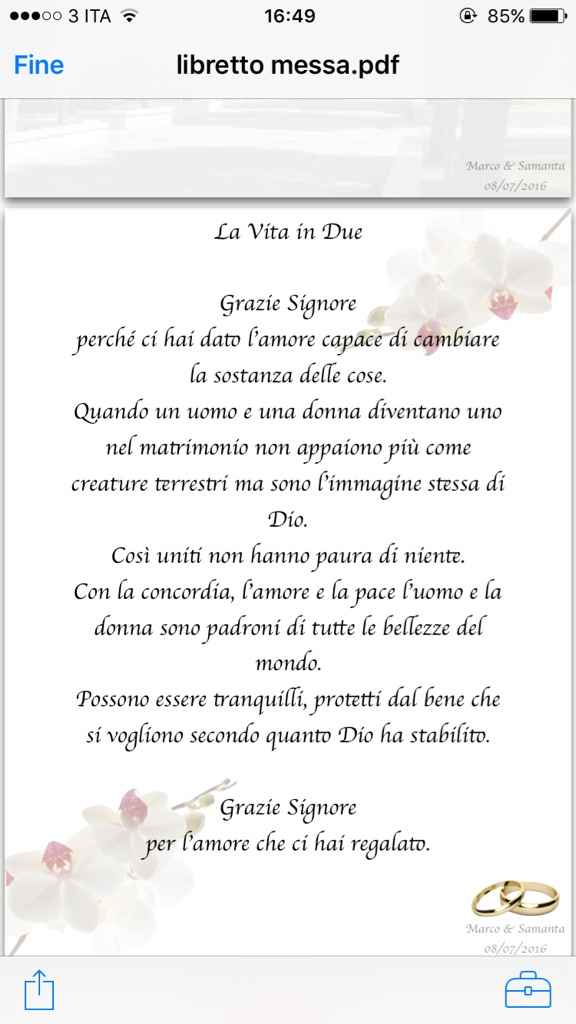 Libretto messa, carattere e citazioni - 1
