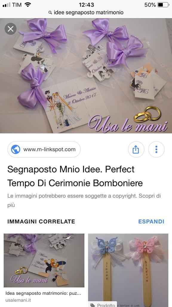 Segnaposto matrimonio tema puzzle