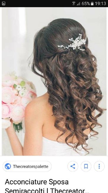 Acconciatura sposa capelli lunghi sciolti - 1