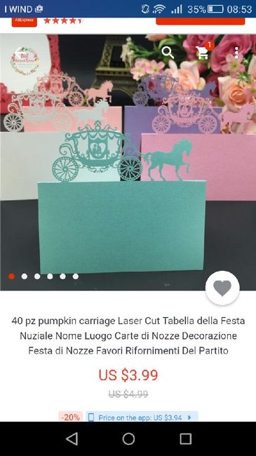 Opinioni segnaposto aliexpress - 1
