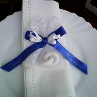 segnaposto con nastro personalizzato