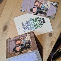 Inviti e Menù da me disegnati e stampati con Vistaprint - 1