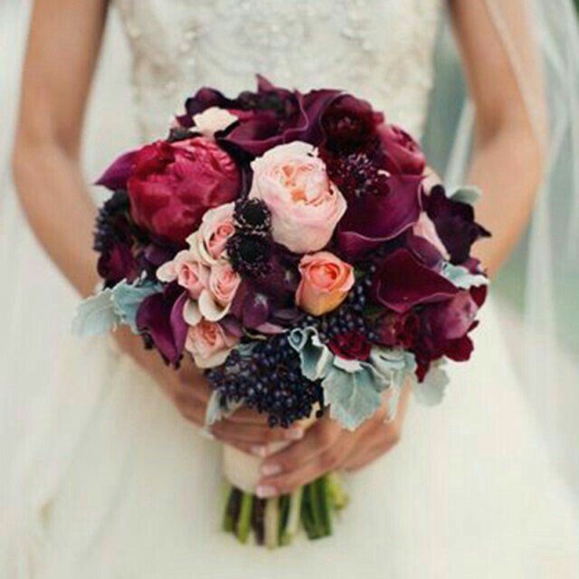 Bouquet sui toni Bordeaux 46