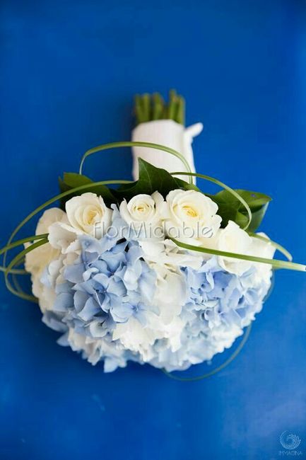 Bouquet sposa azzurro/blu 10