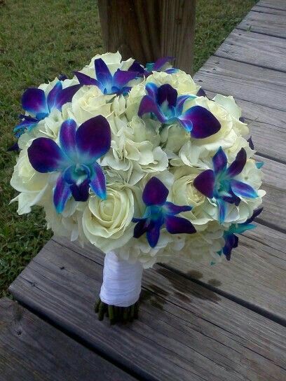 Bouquet sposa azzurro/blu 13