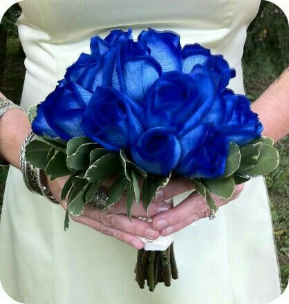 Bouquet sposa azzurro/blu 17