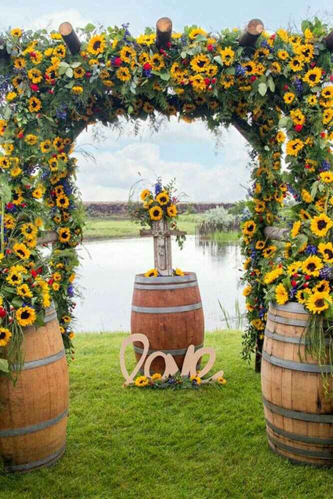 Idee matrimonio rustico e girasoli - 15