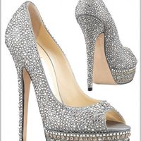Jimmy Choo bridal shoes.