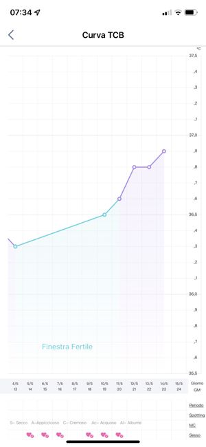Temperatura basale per ricerca cicogna 🤞🏻 - 2