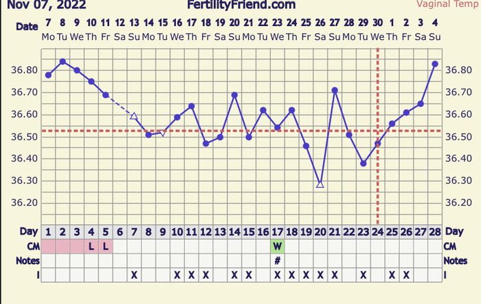 Temperatura basale per ricerca cicogna 🤞🏻 2