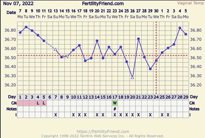 Temperatura basale per ricerca cicogna 🤞🏻 1