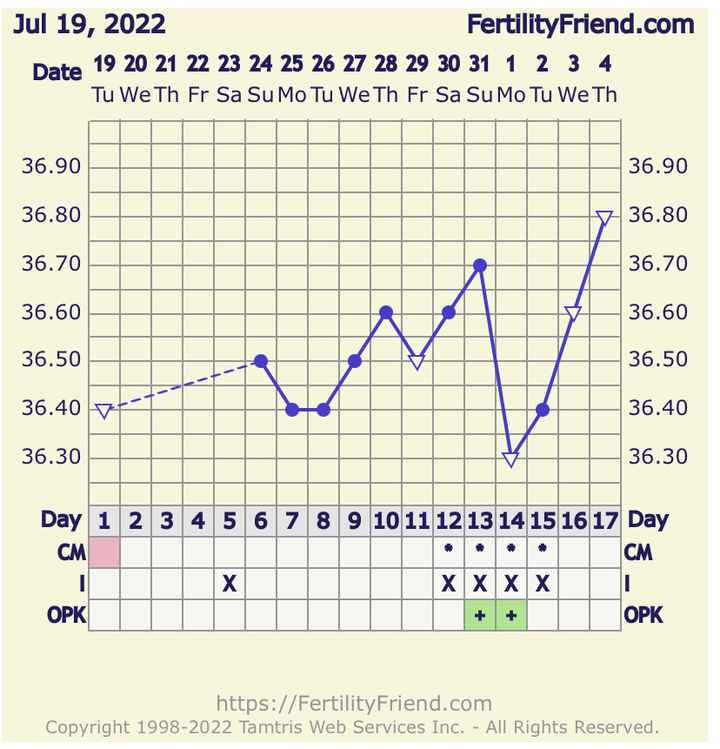 Temperatura basale per ricerca cicogna 🤞🏻 - 1