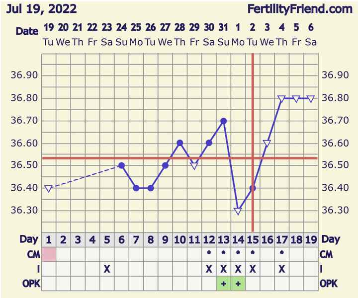 Temperatura basale per ricerca cicogna 🤞🏻 - 1