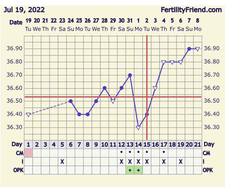 Temperatura basale per ricerca cicogna 🤞🏻 - 1
