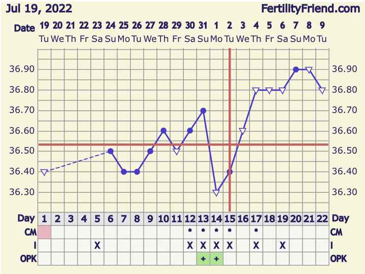 Temperatura basale per ricerca cicogna 🤞🏻 - 1